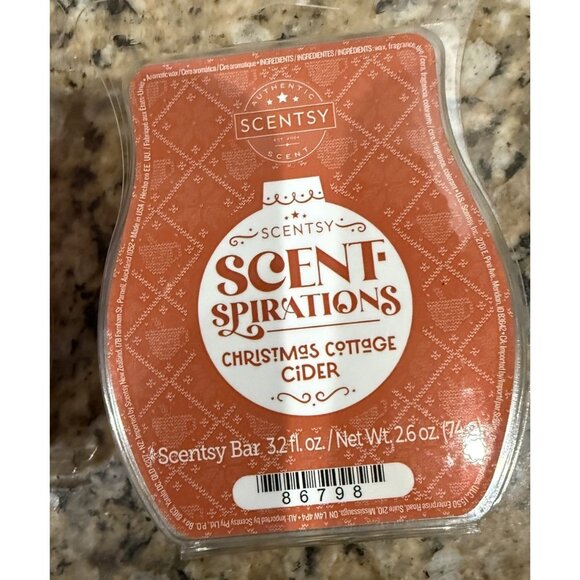 Lot of 2 Scentsy Christmas Cottage & Cottage Cider Wax Bars 3.2 fl oz each - Picture 3 of 5